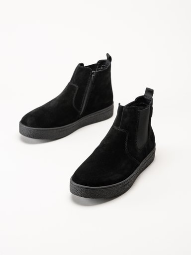 Rieker - Svarta fodrade mockaboots