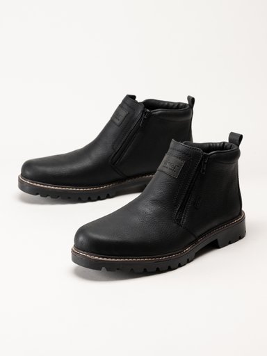 Rieker - Svarta fodrade boots