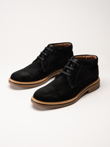 Sioux - Encanio-714 - Svarta kängor i mocka