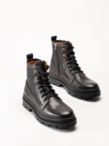 Canada Snow - Mount Hektor - Mörkbruna kängor i skinn