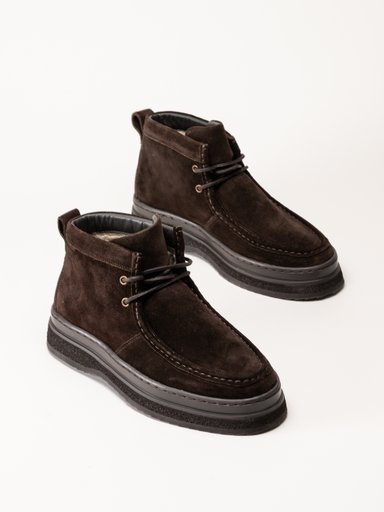 Gant Footwear - Blistown Mid - Mörkbruna fodrade boots