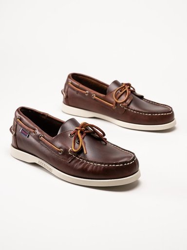 Sebago - Portland Waxed - Bruna seglarskor i vaxat skinn