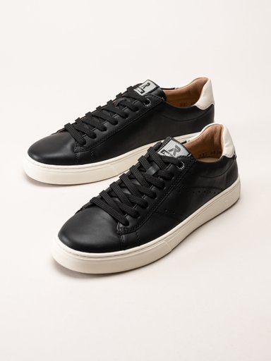 Svarta sneakers i skinn