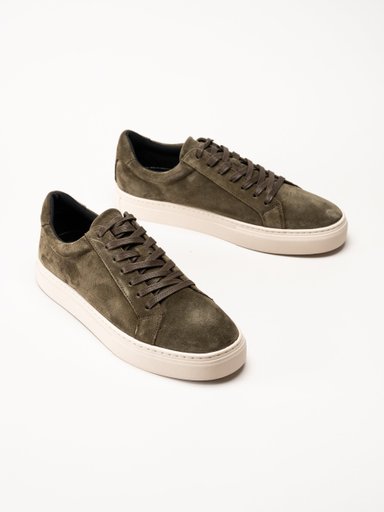 Vagabond - Paul 2.0 - Gröna sneakers i mocka