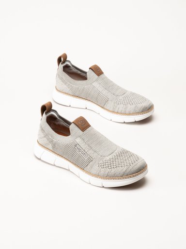 Bugatti - Passadena - Beige slip on sneakers i mesh