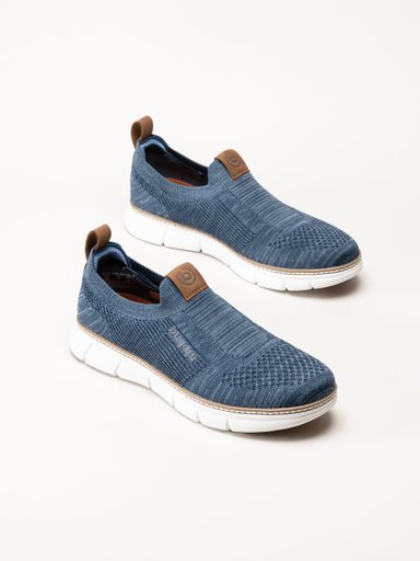 Bugatti - Passadena - Blå slip on sneakers i mesh