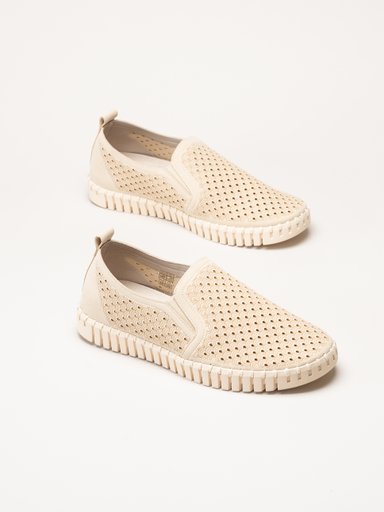 Ilse Jacobsen - Tulip Men - Beige slip on skor