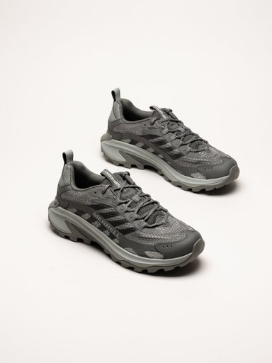 Merrell - Moab Speed 2 - Mörkgrå sneakers i mesh
