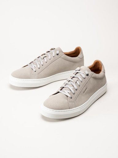Strömberg - Arezzo - Ljusgrå sneakers i mocka
