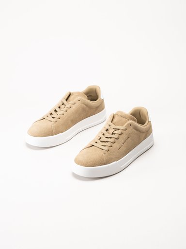 Tommy Hilfiger - TH Court Core Suede - Beige sneakers i mocka