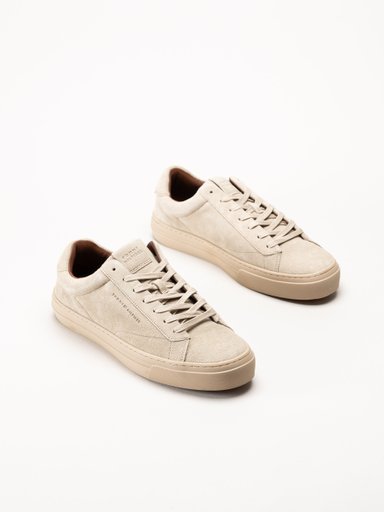 Tommy Hilfiger - Park Premium Suede - Beige sneakers i mocka
