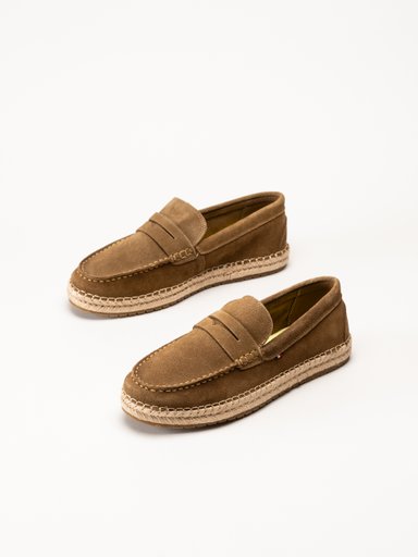 Tommy Hilfiger - Flexible Hilfiger Espadrille - Bruna espadrillos i mocka