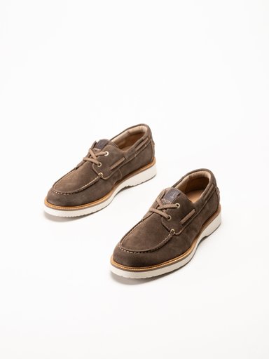 Tamaris - Mörkbruna seglarskor i mocka