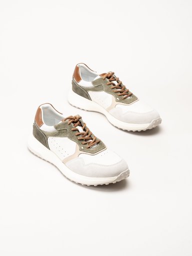 Tamaris - Beige sneakers i mocka