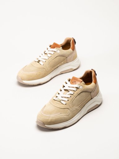 Ambitious - Beige sneakers i mocka