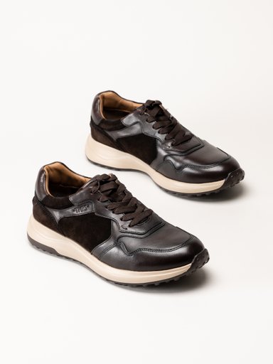 Tamaris - Mörkbruna sneakers
