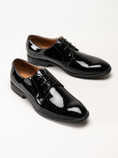 Harry Hern - Faro - Svarta snörskor i lack