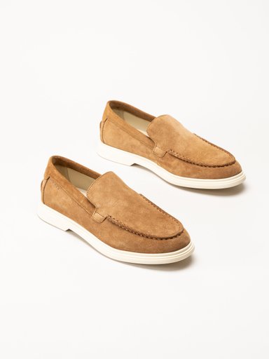 Gant Footwear - Boery - Ljusbruna loafers i mocka