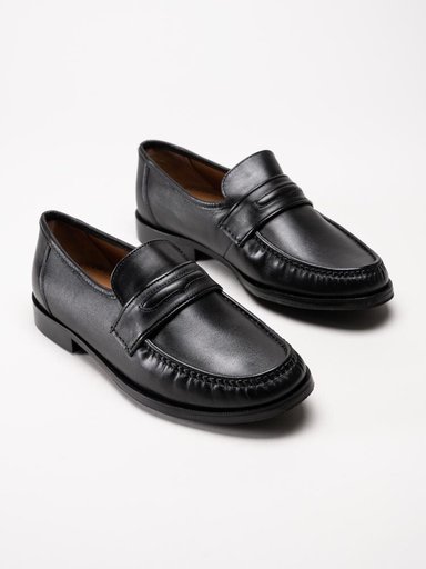 Marco Bossi - 48Sondrio1 - Svarta loafers i skinn