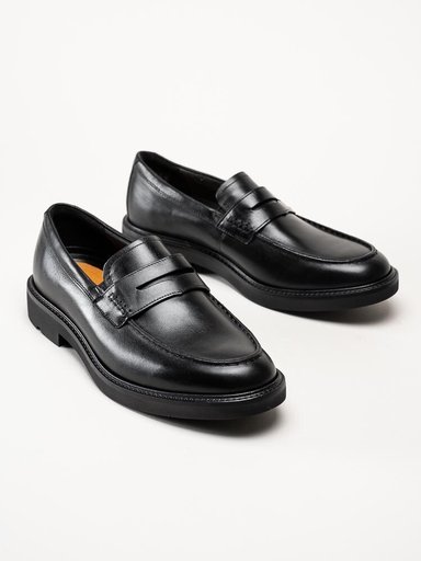 Ecco - Metropole London - Svarta loafers i skinn