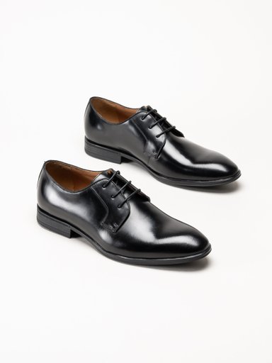 Harry Hern - Faro - Svarta snörskor i skinn