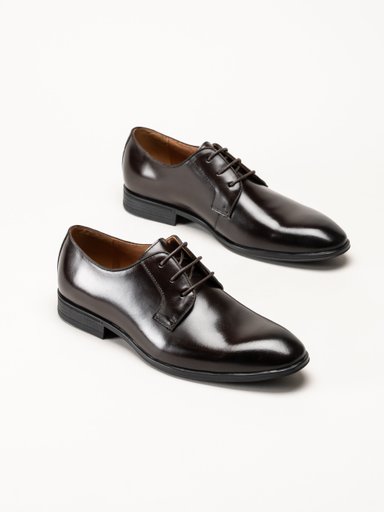 Harry Hern - Faro - Mörkbruna snörskor i skinn