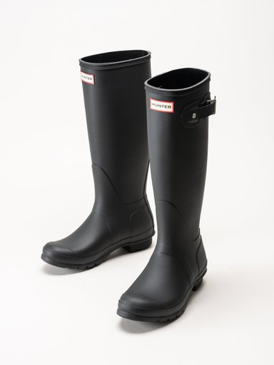 Hunter - Womens Original Tall Boot - Svarta höga gummistövlar