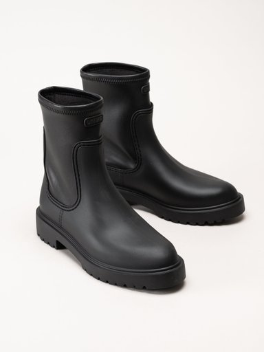 Unisa - Farley_F25_STB - Svarta gummistövlar