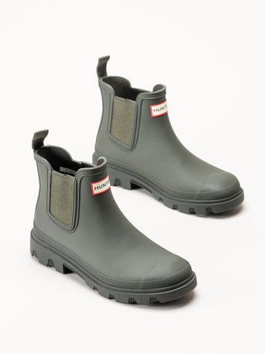 Hunter - Downpour Chelsea - Mörkgröna gummistövlar