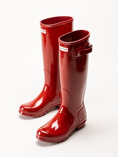 Hunter - Original Tall Gloss - Röda gummistövlar