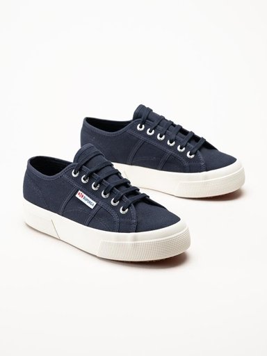 Superga - 2750 Cotu Classic - Mörkblå platåsneakers i textil