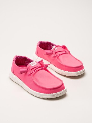 Hey Dude - Wendy Stretch Canvas - Fuxiafärgade textilskor