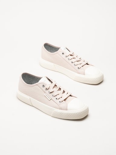 Calvin Klein - Vulc Low Lace Up - Rosa sneakers i canvas