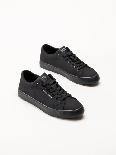 Tommy Hilfiger - Harlem Core II CVS - Svarta låga tygskor