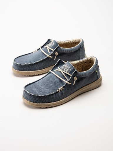 Hey Dude - Wally Braided - Blå snörskor i textil