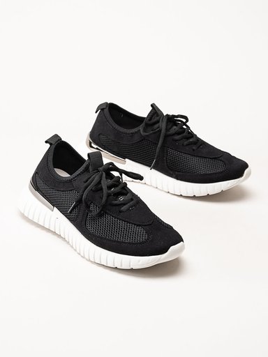 Ilse Jacobsen - Tulip4175 - Svarta sneakers i mesh