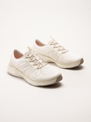 Skechers - DLux Comfort 2.0 - Beige sportiga sneakers