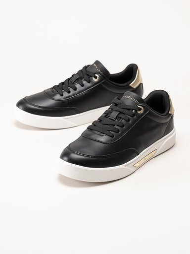 Tommy Hilfiger - Essential Chic Court - Svarta sneakers i skinn