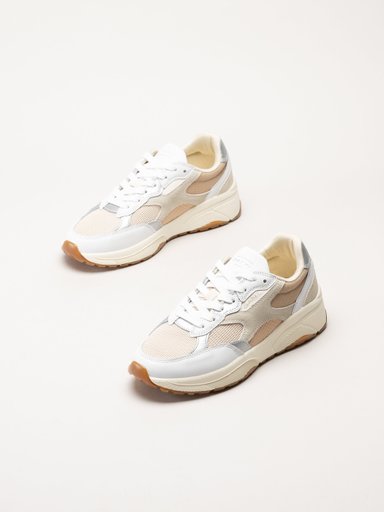 Gant Footwear - Newile - Beige sneakers i textil och skinn