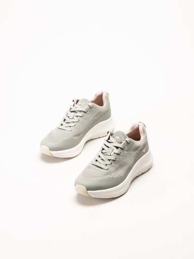 Tamaris Comfort - Gröna sneakers i mesh