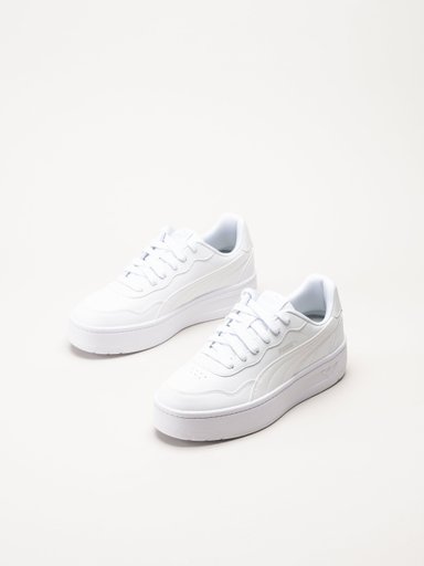 Puma - Court Lally Skye - Vita platåsneakers