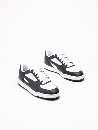 Puma - Caven III - Svartvita sneakers i skinnimitation