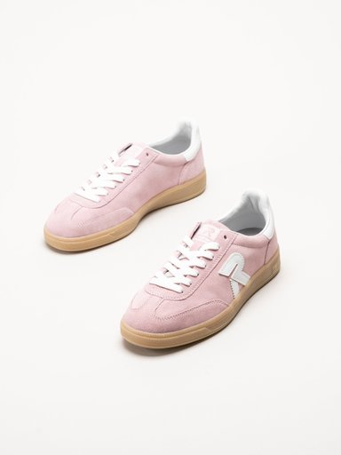 Rieker - Rosa sneakers i mocka