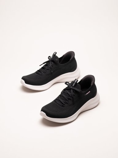 Skechers - Ultra Flex 4.0 - Svarta slip ins sneakers