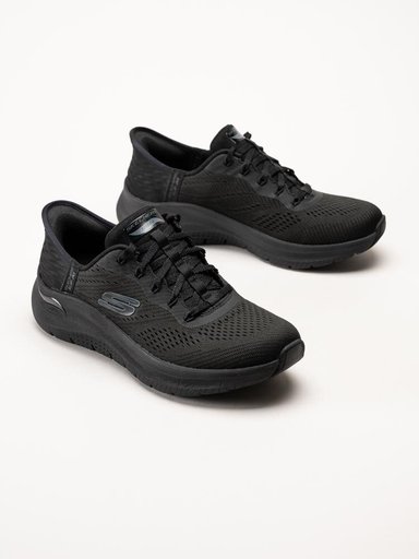 Skechers - Arch Fit 2.0 - Svarta slip-ins sneakers i mesh