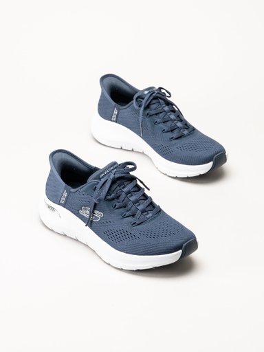 Skechers - Arch Fit 2.0 - Marinblå slip-ins sneakers i mesh