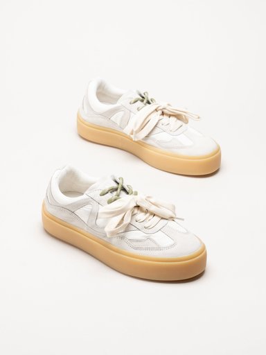 Inuikii - Lynn - Vita sneakers i mocka