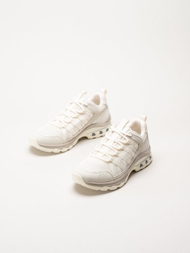 Green Comfort - London sneaker - Vita sneakers i mocka och mesh