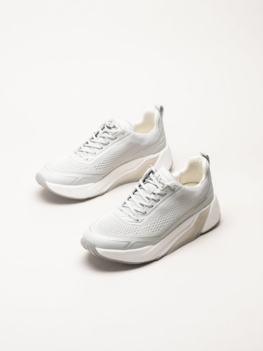 Gabor - Ljusgrå sneakers i mesh