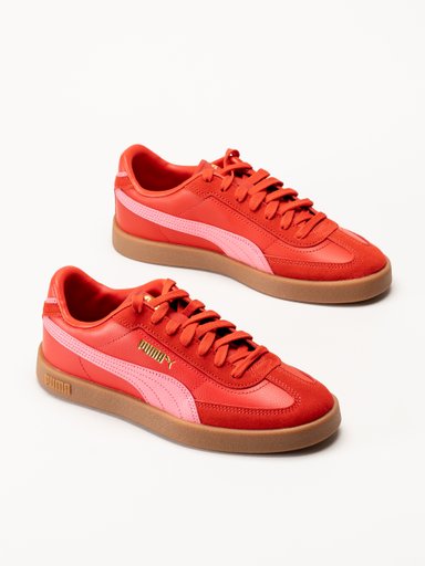 Puma - Club II Era - Röda sneakers i skinn